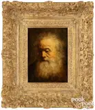 panel portrait of a bearded gentleman by Hans Bol, oil on wood, sold Oct 2023