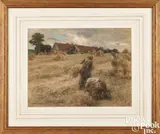landscape by Léon Augustin Lhermitte, pastel on paper, sold Oct 2023