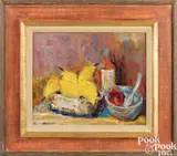 still life by Humbert Howard, oil on board, offered Oct 2023