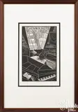 Untitled by Wharton Esherick, 1928, woodblock print, sold Oct 2023