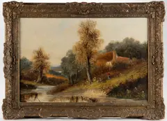 ATTRIBUTED, LANDSCAPE PAINTING by Edward Charles Williams, oil on canvas, sold Apr 2025