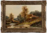ATTRIBUTED, LANDSCAPE PAINTING by Edward Charles Williams, oil on canvas, sold Apr 2025