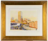 CITYSCAPE PAINTING OF RICHMOND, VA by Jack Horner, watercolor on paper, sold Apr 2025