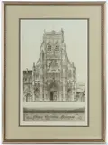 GLORIA, SAINT RIQUIER ETCHING by John Taylor Arms, etching on paper, sold Apr 2025