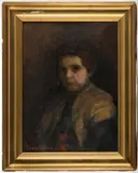 PORTRAIT OF A BOY by Jean Lucas, oil on canvas, sold Apr 2025
