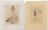 PRINTS, LOT OF TWO by Mathilde De Cordoba, drypoint etching in color, sold Sep 2024