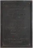 VIRGINIA BRONZE PLAQUE by Stephen Putney Shoe Company Richmond, cast-bronze with an integral frame and four threaded anchors on the back, sold Mar 2025