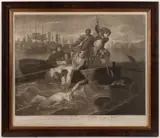 AFTER JOHN SINGLETON COPLEY (AMERICAN/BRITISH, 1737-1815) HISTORICAL PRINT by Valentine Green, mezzotint engraving on laid paper, sold Nov 2024
