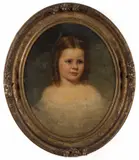 ATTRIBUTED, PORTRAIT OF A GIRL by Frederick R. Spencer, oil on canvas, sold Nov 2024