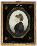 MINIATURE PORTRAIT OF A BROOKE CO., VIRGINIA LADY by David Boudon, watercolor on paper, sold Nov 2024