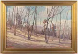 LANDSCAPE PAINTING by Henry Charles Lee, oil on canvas, sold Nov 2024