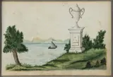 Untitled by American Folk Art Memorial Drawing, watercolor on paper, sold Nov 2024