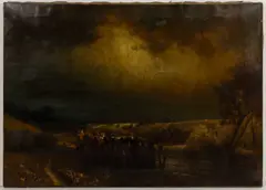 PASTORAL LANDSCAPE by James Fairman, oil on canvas, sold Oct 2024