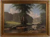 LANDSCAPE PAINTING by Hermann Otto, oil on canvas, sold Oct 2024