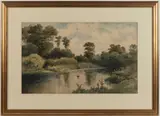 LANDSCAPE PAINTING by William Livingston Anderson, watercolor, sold Oct 2024