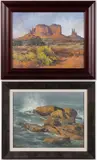 LANDSCAPE PAINTINGS, LOT OF TWO by William Scott Jennings, oil on various forms of artist's board, sold Oct 2024