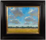 PLEIN AIR LANDSCAPE PAINTING by David S. Tanner, oil / acrylic on canvas, sold Oct 2024