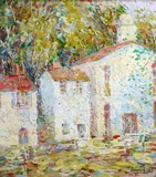 Untitled by Herbert Nelson Hooven, Oil on board, sold Jun 2021