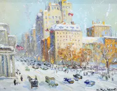 Untitled by Christopher Willett, Oil on board, sold Jun 2021