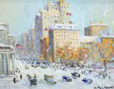 Untitled by Christopher Willett, Oil on board, sold Jun 2021