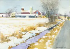 Potters Lane by Ranulph Bye, Watercolor, sold Jun 2021