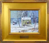 Becky House, Buckingham, Pa. Bucks County by Christopher Willett, Oil on board, sold Jun 2021