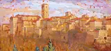 Colle Di Val D'Elsa by Joseph James Crilley, Oil on board, sold Jun 2021
