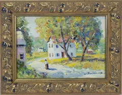 Untitled by Christopher Willett, Oil on board, sold Sep 2021