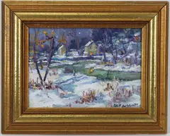 Frog Hollow Warrington/Doylestown by Christopher Willett, Oil on board, sold Sep 2021