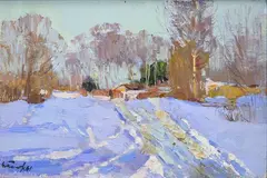 Untitled by Nikolai Timkov, Oil on board, sold Sep 2021