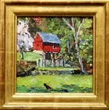 Chicken in the Shade by Alan Fetterman, Oil on canvas, sold Sep 2021