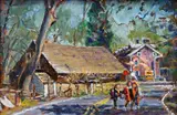 Phillips Mill by Joseph James Crilley, Oil on board, sold Sep 2021