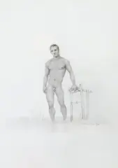 Untitled by John Brock Lear, Jr., Graphite on paper, sold Sep 2021