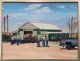 Horse Sale by Robert Beck, Oil on board, sold Sep 2021