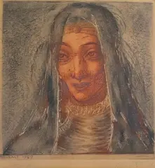 Madonna by Eduard Wiiralt, Etching, sold Sep 2021