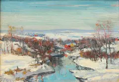 Untitled by Walter Emerson Baum, Oil on board, sold Sep 2021