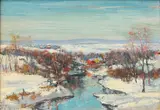 Untitled by Walter Emerson Baum, Oil on board, sold Sep 2021