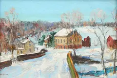 Untitled by Walter Emerson Baum, Oil on board, sold Sep 2021
