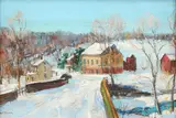 Untitled by Walter Emerson Baum, Oil on board, sold Sep 2021