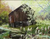 Early Spring by Tatiana M. Alexeeva, Oil on canvas, sold Sep 2021