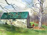 Sycamore Spring House by Ranulph Bye, Watercolor, sold Sep 2021