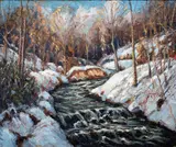 Painted by my father Mel Stark, D. Stark by Melville F. Stark, Oil on canvas, sold Sep 2021