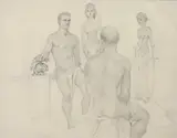 Untitled by John Brock Lear, Jr., Graphite on paper, sold Sep 2021