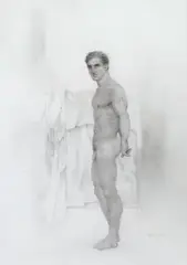 Untitled by John Brock Lear, Jr., Graphite on paper, sold Sep 2021