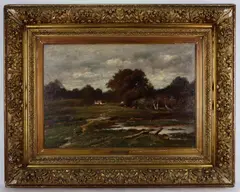 Untitled by Charles Linford, Oil on canvas, sold Sep 2021