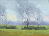 Untitled by Jared Clackner, Oil on board, sold Sep 2021