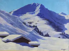 Tirol by Josef Obermoser, Oil on canvas, sold Sep 2021