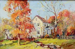 Untitled by George Newman, Oil on board, sold Sep 2021