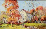 Untitled by George Newman, Oil on board, sold Sep 2021