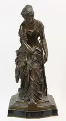 Ariane by Émile Bruchon, Bronze sculpture titled "Ariane", sold Mar 2022